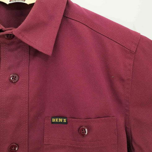 ベンデイビス BEN DAVIS バックロゴ刺繍 半袖 ワークシャツ メンズ JPN:M