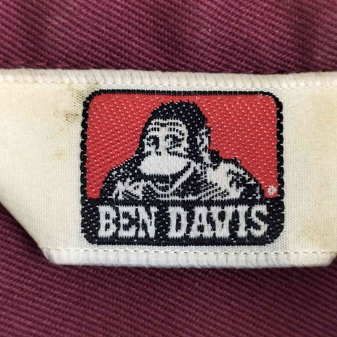 ベンデイビス BEN DAVIS バックロゴ刺繍 半袖 ワークシャツ メンズ JPN:M