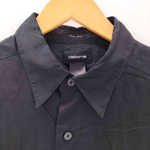 クレイボーン Claiborne 半袖シルクシャツ メンズ L
