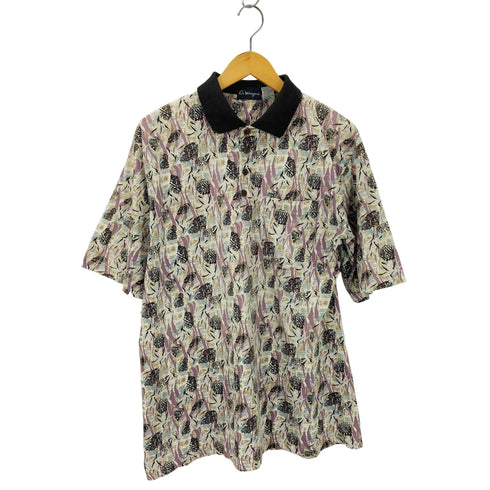 Di minzoni 総柄半袖ポロシャツ メンズ XL