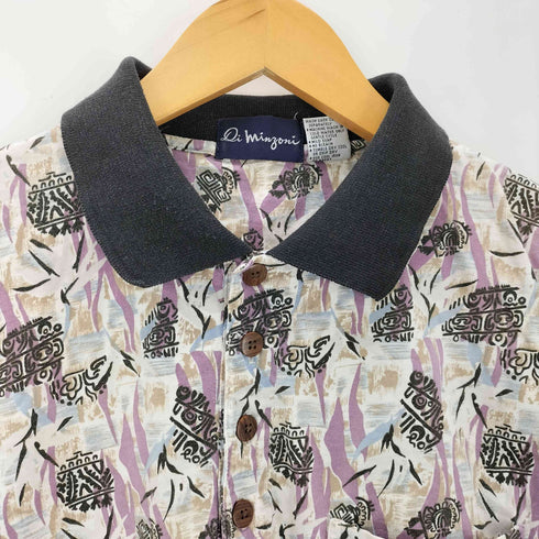 Di minzoni 総柄半袖ポロシャツ メンズ XL