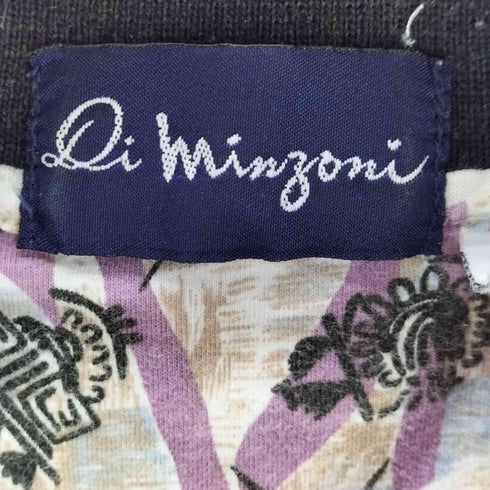 Di minzoni 総柄半袖ポロシャツ メンズ XL