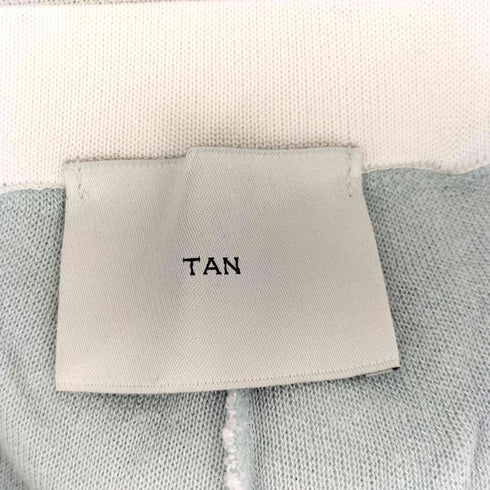 タン TAN シアーニットワイドパンツ レディース