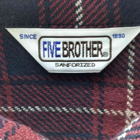 ファイブブラザー FIVE BROTHER ヘビーフランネルワークシャツ メンズ M