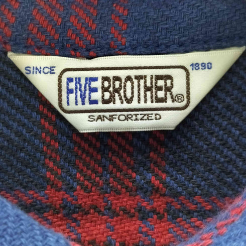ファイブブラザー FIVE BROTHER ヘビーフランネルワークシャツ メンズ M