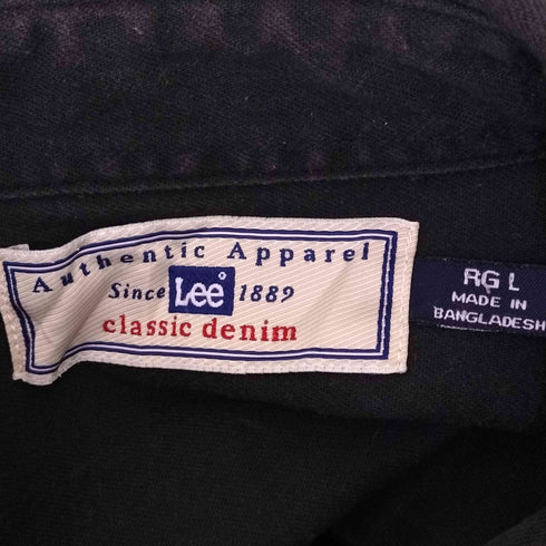 リー Lee ワンポイント刺繍シャツジャケット メンズ import:L