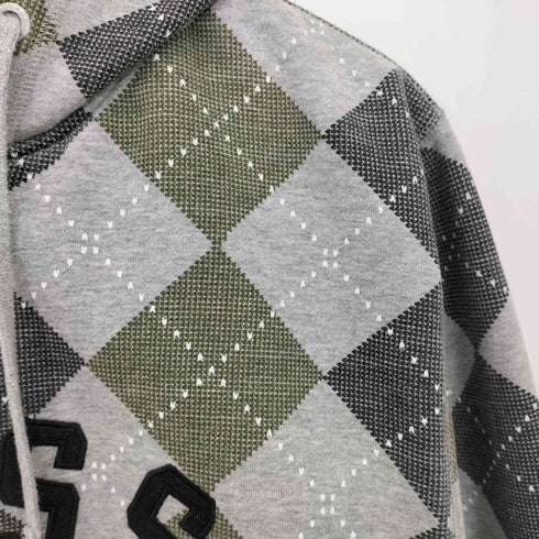 ステューシー Stussy 00s アーガイル ジップアップフーディ メンズ import:XL