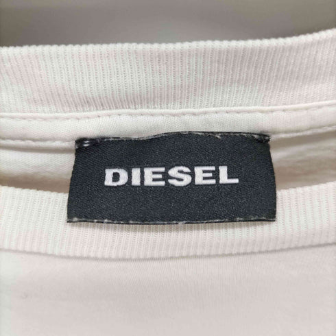 ディーゼル DIESEL S/S フロントロゴプリントTシャツ ステッチ メンズ import:L