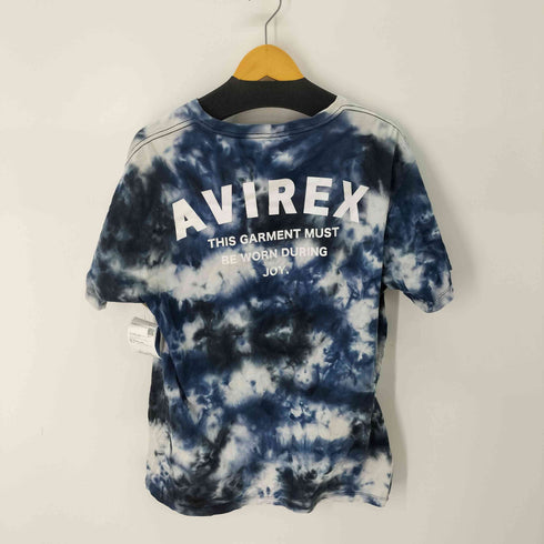 アヴィレックス AVIREX ダイダイ柄 S/S 胸元ロゴプリント クルーネックTシャツ メンズ 2XL
