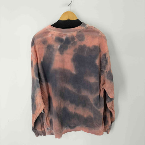 ザラ ZARA ダイダイ柄 L/S クルーネックスウェット レディース import:M
