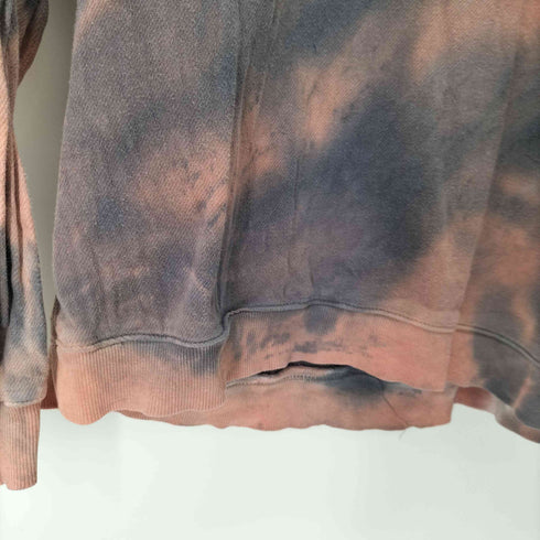 ザラ ZARA ダイダイ柄 L/S クルーネックスウェット レディース import:M
