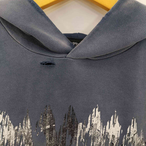 リベンジ REVENGE GLITCH ARCH LOGO TREATED HOODIE メンズ import:XL
