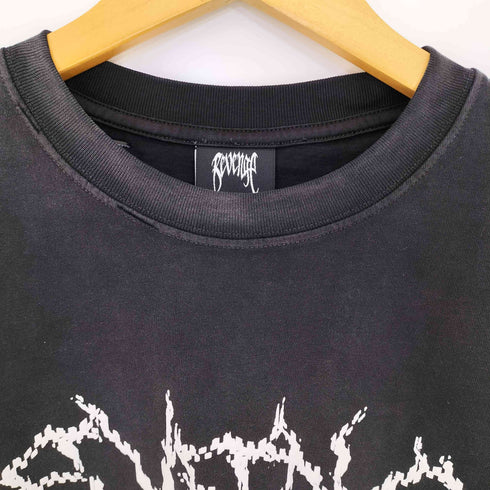 リベンジ REVENGE FLOWER ANARCHY TREATED TEE メンズ import:M
