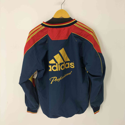 アディダス adidas CLIMAPROOF ロゴ刺繍 L/S Vネックウィンドジャケット ピステ メンズ JPN:M