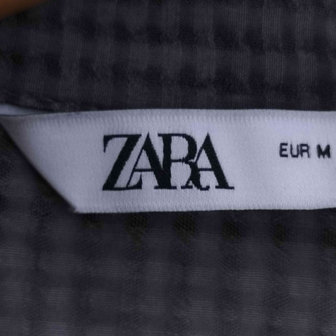 ザラ ZARA EMBROIDERED PAJAMA SHIRT エンブロイダード パジャマシャツ レディース import:M