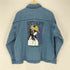 ハルハム HALHAM バックプリントデニムジャケット メンズ L