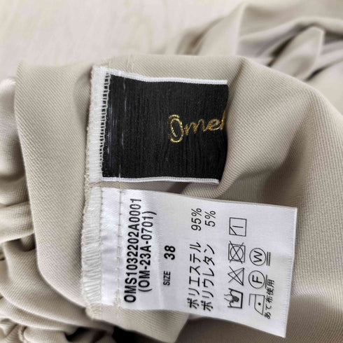 オメカシ omekashi センタープレスタックパンツ3 レディース 38