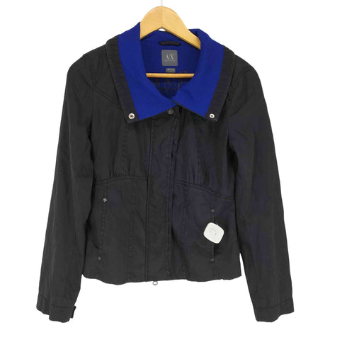 アルマーニエクスチェンジ ARMANI EXCHANGE 裏地メッシュギャザージャケット レディース M
