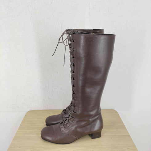 FOOT LIFE YAMAMOTO レースアップロングブーツ レディース 23.5EEE