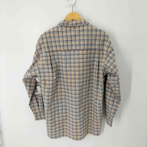 ナナミカ nanamica Cotton Silk Euro Check Shirt Sunset コットンシルク ユーロチェックシャツ メンズ JPN:S