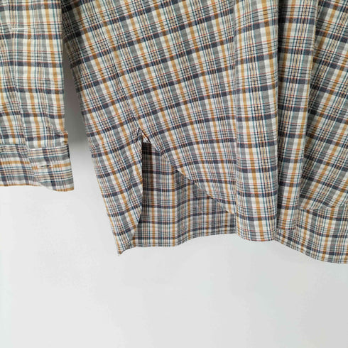 ナナミカ nanamica Cotton Silk Euro Check Shirt Sunset コットンシルク ユーロチェックシャツ メンズ JPN:S