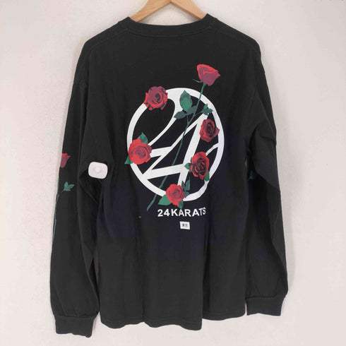 トゥエンティーフォーカラッツ 24karats バラデザイン L/S TEE メンズ JPN:M