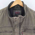 リーバイス Levis 00S 裏地キルティング 製品染 比翼 ジップアップ ミリタリージャケット メンズ import:L