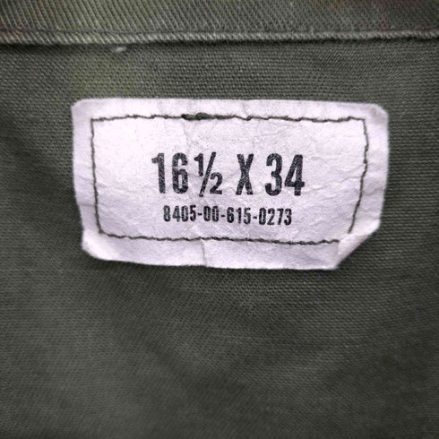 ユーエスアーミー U.S. ARMY 80S US AIR FORCE UTILITY SHIRT OG-507 リメイク ワッペン ユーティリティ ミリタリー S/S シャツ 85年製 メンズ 16 1/2 X 34