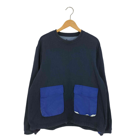 ブルーブルー BLUE BLUE ×MT.RAINIER DESIGN MRD/BLUEBLUE FLAG POCKET SMOCK フラッグ ポケット スモック ロングスリーブTシャツ メンズ M