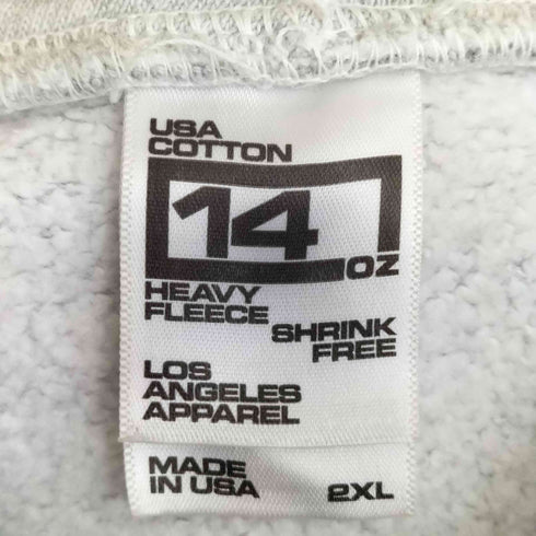 ロサンゼルスアパレル Los Angeles Apparel 14oz パーカー メンズ import:XXL