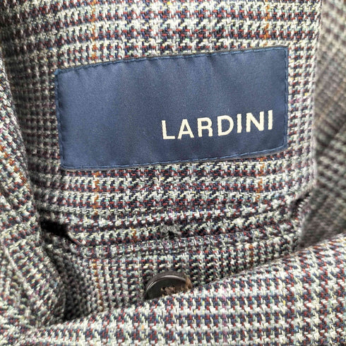 ラルディー二 LARDINI 段返り3B グレンチェックシルクテーラートドジャケット JM0526AQ メンズ 50