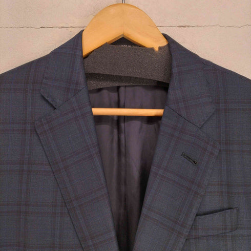 ジョルジオアルマーニ Giorgio Armani MADE IN ITALY SOFT チェックウールテーラードジャケット メンズ 48