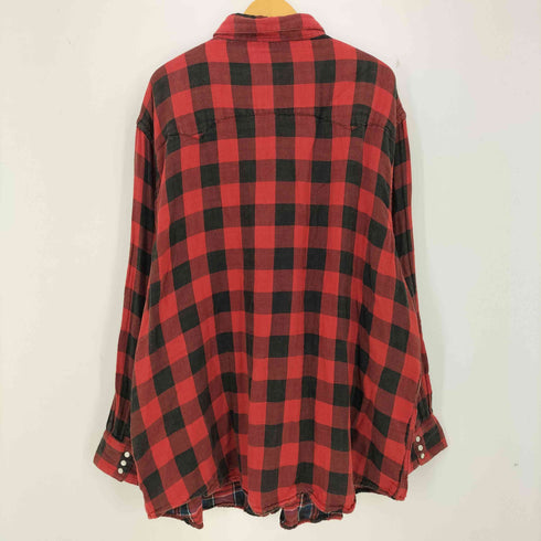 ポロカントリーラルフローレン POLO COUNTRY RALPH LAUREN ウエスタン型 ダブルフェイス ネルシャツ バッファローチェック メンズ 4XB/4XG