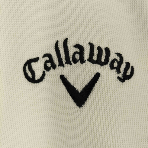 キャロウェイ Callaway ロゴ刺繍ハーフジップコットンニット メンズ M