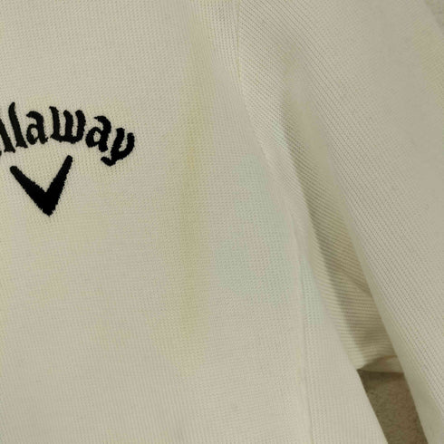 キャロウェイ Callaway ロゴ刺繍ハーフジップコットンニット メンズ M