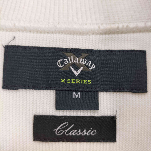 キャロウェイ Callaway ロゴ刺繍ハーフジップコットンニット メンズ M