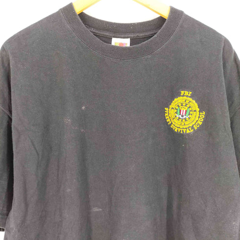 フルーツオブザルーム FRUIT OF THE LOOM 00s Lofteez フロント刺繍 クルーネックTシャツ FBI STREET SURVIVAL SCHOOL メンズ XXL