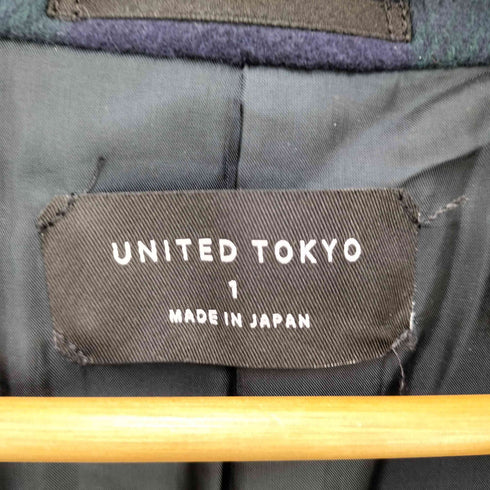 ユナイテッドトウキョウ UNITED TOKYO ブロックチェックチェスターコート メンズ 1