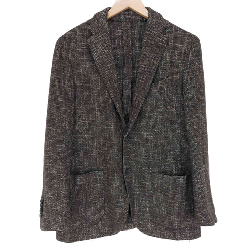 ラルディー二 LARDINI ウールチェックテーラードジャケット メンズ 48REG