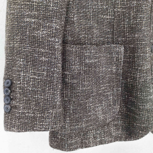 ラルディー二 LARDINI ウールチェックテーラードジャケット メンズ 48REG
