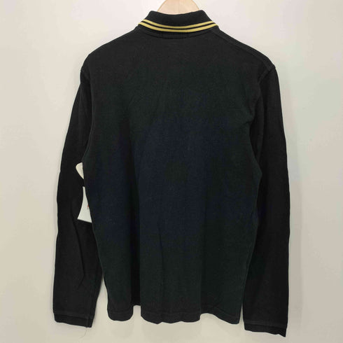 フレッドペリー FRED PERRY イングランド製 鹿の子 ロゴ刺繍 ロングスリーブ ポロシャツ メンズ UK:40