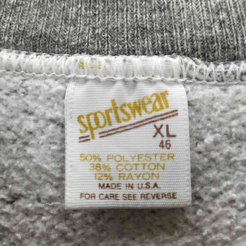 スポーツウエア Sportswear 70s USA製 アニマルプリント ラグランスウェット メンズ JPN:XL