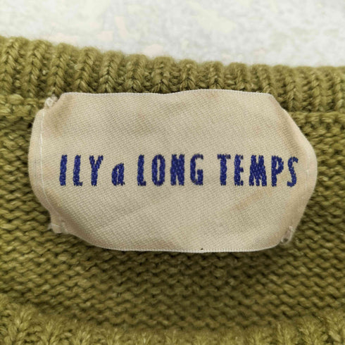 イリヤロンタン ILY a LONG TEMPS 襟コード ラビット刺繍ニット レディース