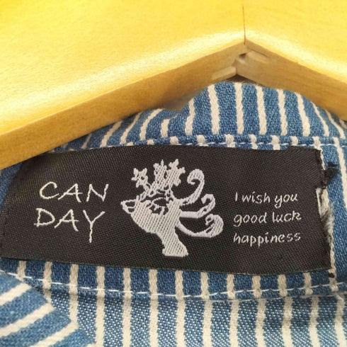 CANDAY ヒッコリーシャツワンピース レディース