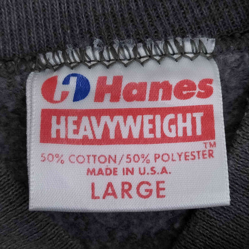ヘインズ Hanes 90s USA製 2トーン モックネックスウェット メンズ import:L
