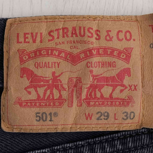 リーバイス Levis 501 ブラックデニム メンズ W29 L30