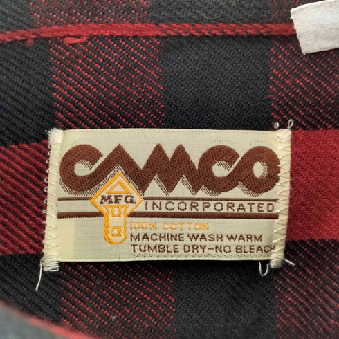 カムコ CAMCO バッファローチェックネルシャツ メンズ S
