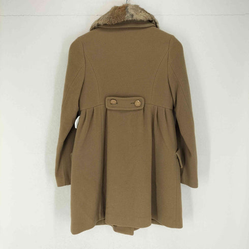 ジルスチュアート JILLSTUART 襟フォックスファーウールコート レディース M