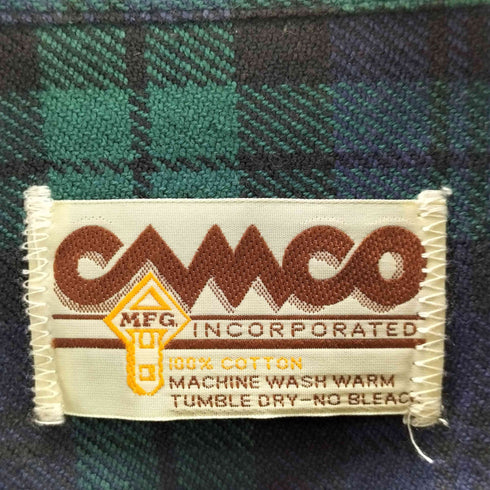 カムコ CAMCO バッファローチェックネルシャツ メンズ S