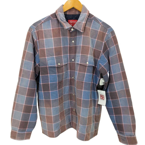 シュプリーム Supreme Quilted Faded Plaid Shirt メンズ JPN:S